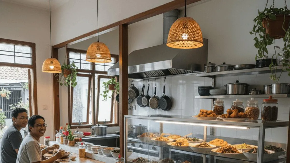 7 Inspirasi Desain Warung di Rumah yang Menyatu dengan Dapur, Praktis untuk Usaha Kuliner Rumahan