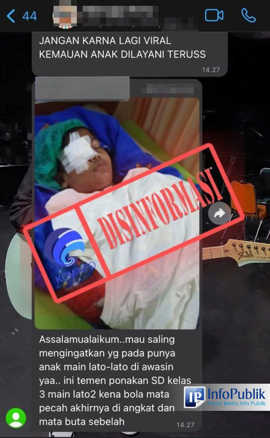 Cek Fakta: Tidak Ditemukan Kasus Anak SD di Sokanegara Banyumas Pecah Bola Mata akibat Latto-Latto