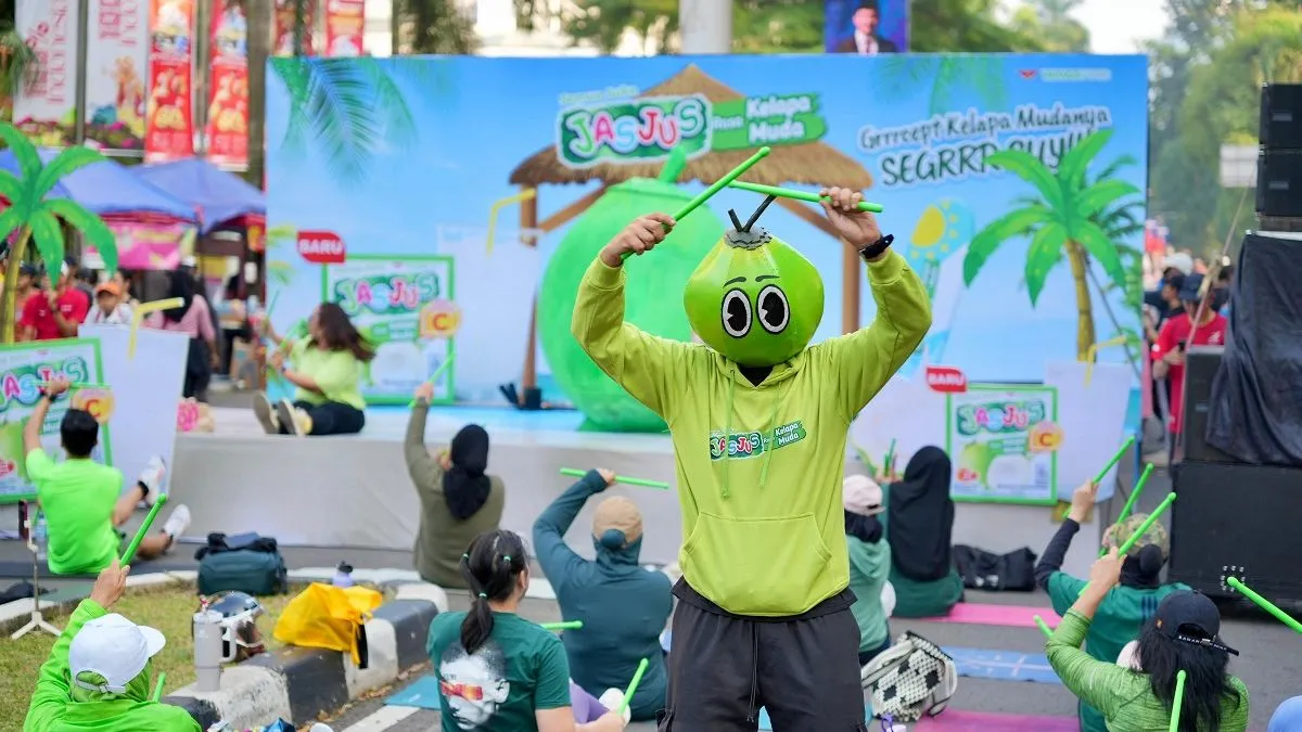WINGS Food Luncurkan JASJUS Rasa Kelapa Muda, Diperkenalkan di CFD Sudirman