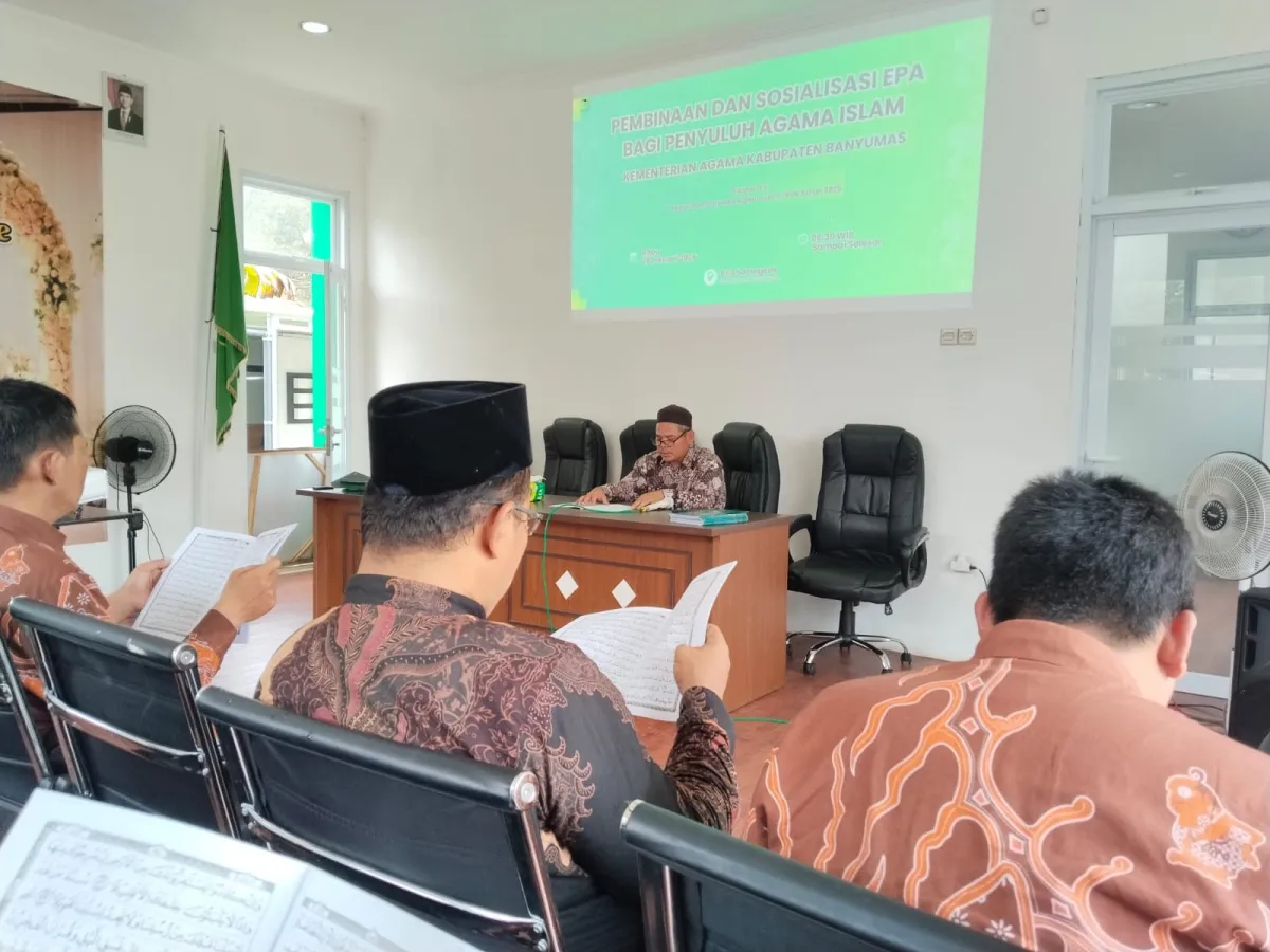 Penyuluh KUA Kemranjen Ikuti Sosialisasi Aplikasi e-PA di Somagede