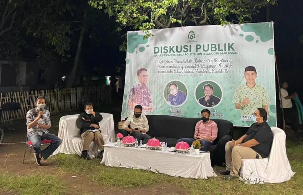 Mahasiswa KKL Ilmu Politik UIN Alauddin Diskusikan Inovasi Pelayanan Publik Bantaeng di Tahun Kedua Pandemi