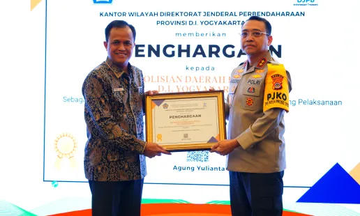 Polda DIY dan Jajaran Terima Penghargaan IKPA Sempurna dari DJPb DIY