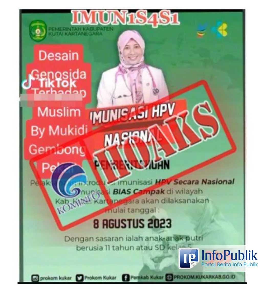 Klaim Vaksin HPV Gratis Disebut Program Genosida Pemerintah, Ini Faktanya