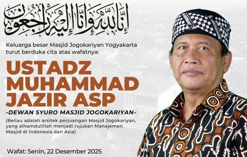 Ketua Dewan Syuro Masjid Jogokariyan Ustaz Muhammad Jazir ASP Meninggal Dunia