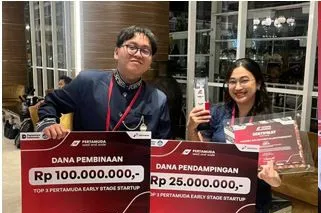 Startup Mahasiswa UGM Orionex Solusi Digital Raih Juara Kategori ESS di Pertamuda Seed and Scale 2025