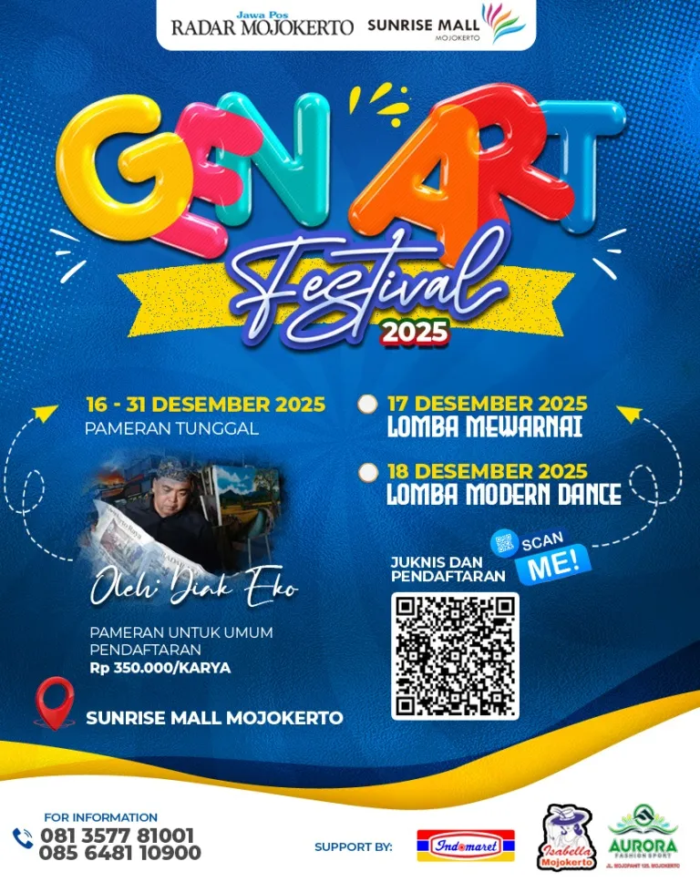 Gen Art Festival 2025 Jawa Pos Radar Mojokerto Buka Pendaftaran Offline dan Online
