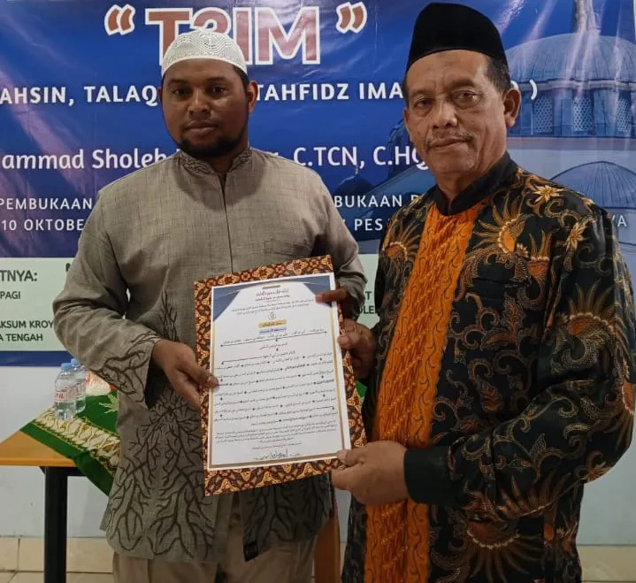 34 Peserta Dauroh T3MI PCM Kroya Dinyatakan Lulus dan Terima Sertifikat