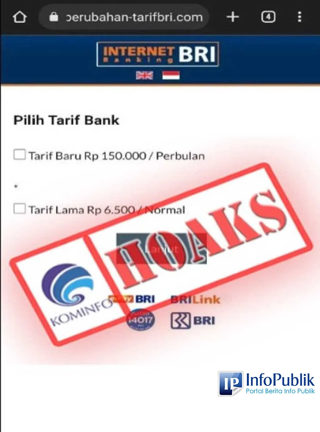 BRI Tegaskan Akun WhatsApp dan Situs Klaim Penggantian Biaya Transaksi yang Beredar di Medsos Adalah Palsu