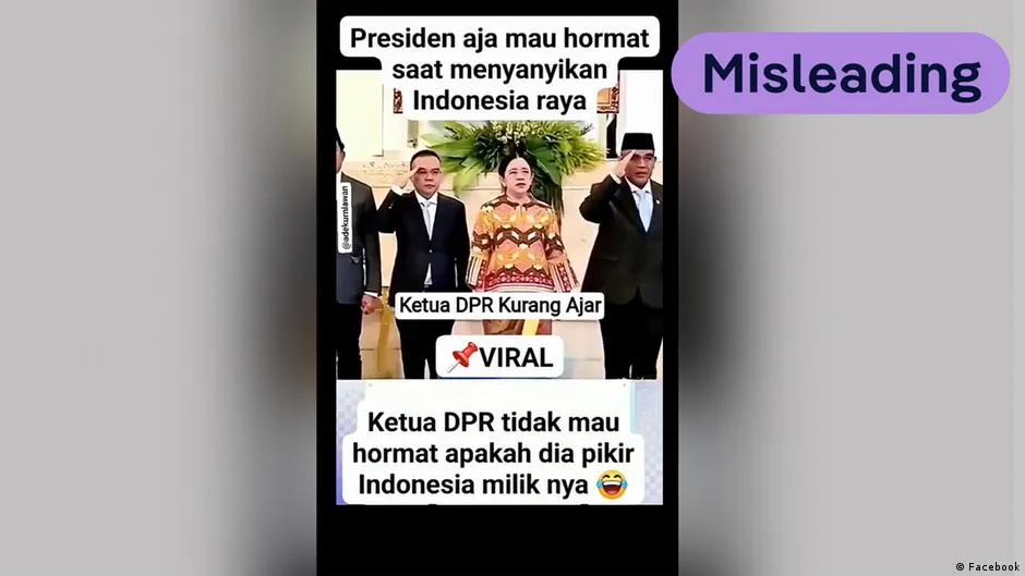 Video Viral soal Puan Maharani Tak Hormat saat Indonesia Raya Dinilai Menyesatkan