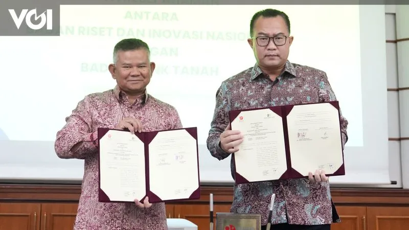 Badan Bank Tanah dan BRIN Teken MoU untuk Perkuat Tata Kelola Pertanahan Berbasis Riset
