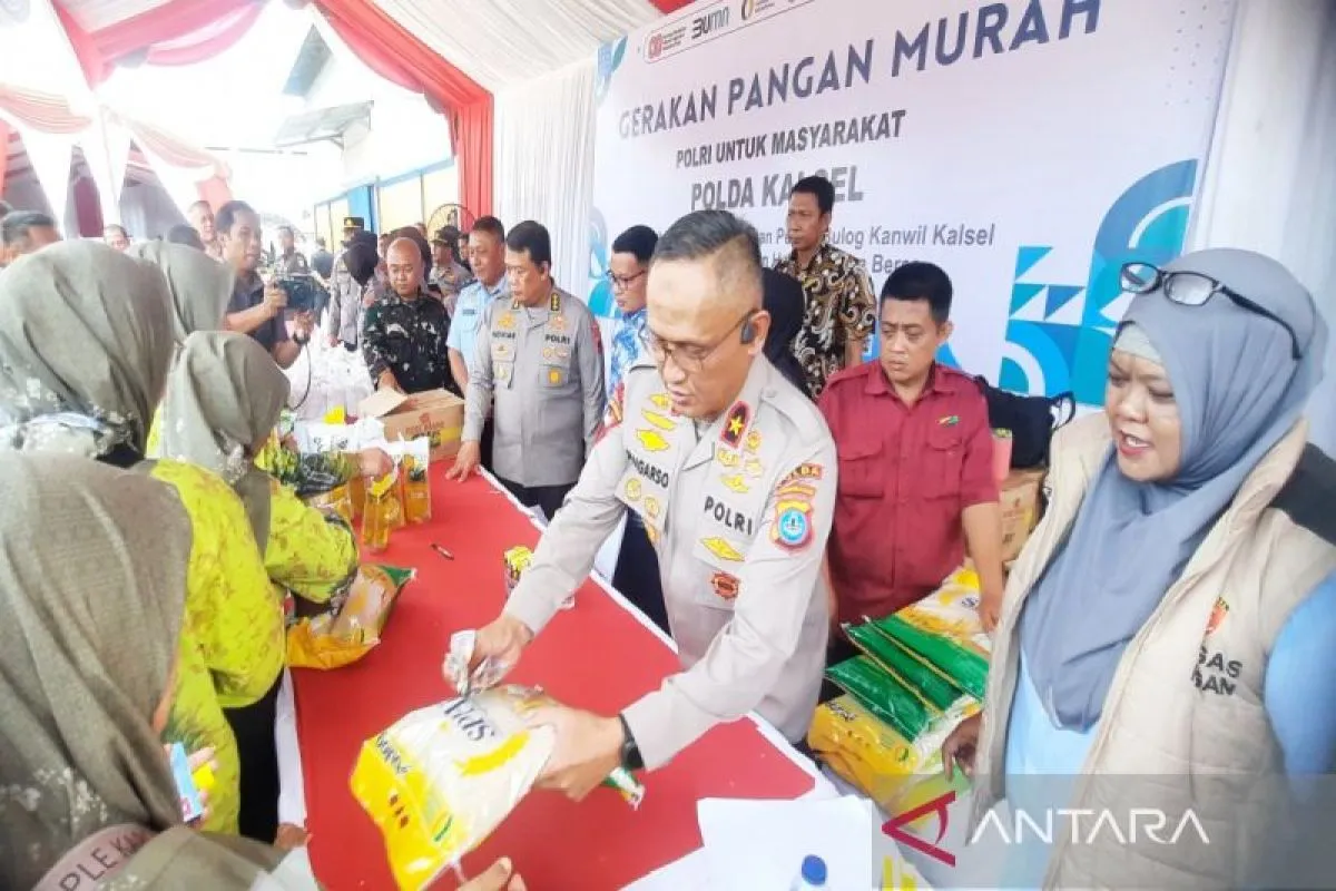 Satgas Pangan Polda Kalsel dan Bulog Kawal Penyaluran Beras SPHP lewat Gerakan Pangan Murah
