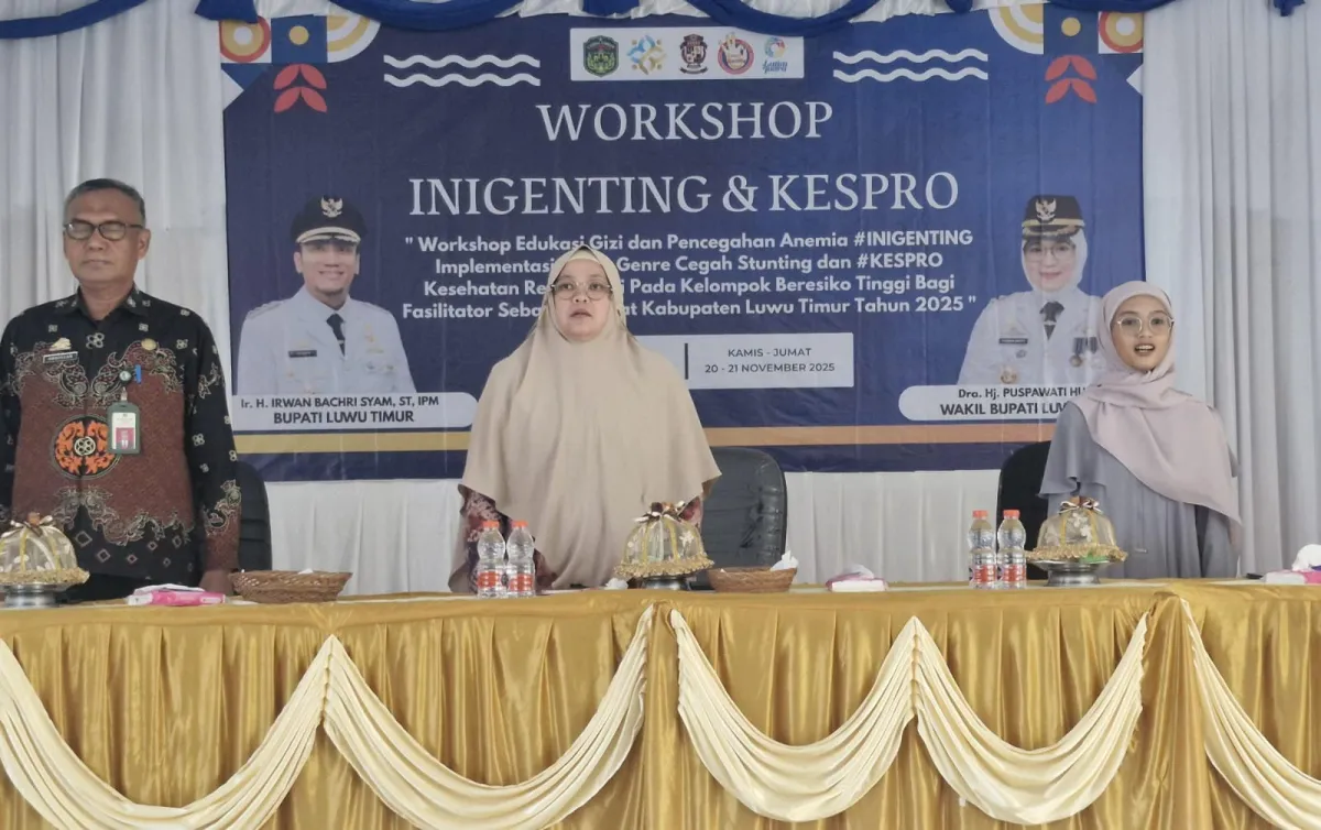 Pemkab Luwu Timur Gelar Workshop Edukasi Gizi dan Pencegahan Anemia bagi Fasilitator Sebaya