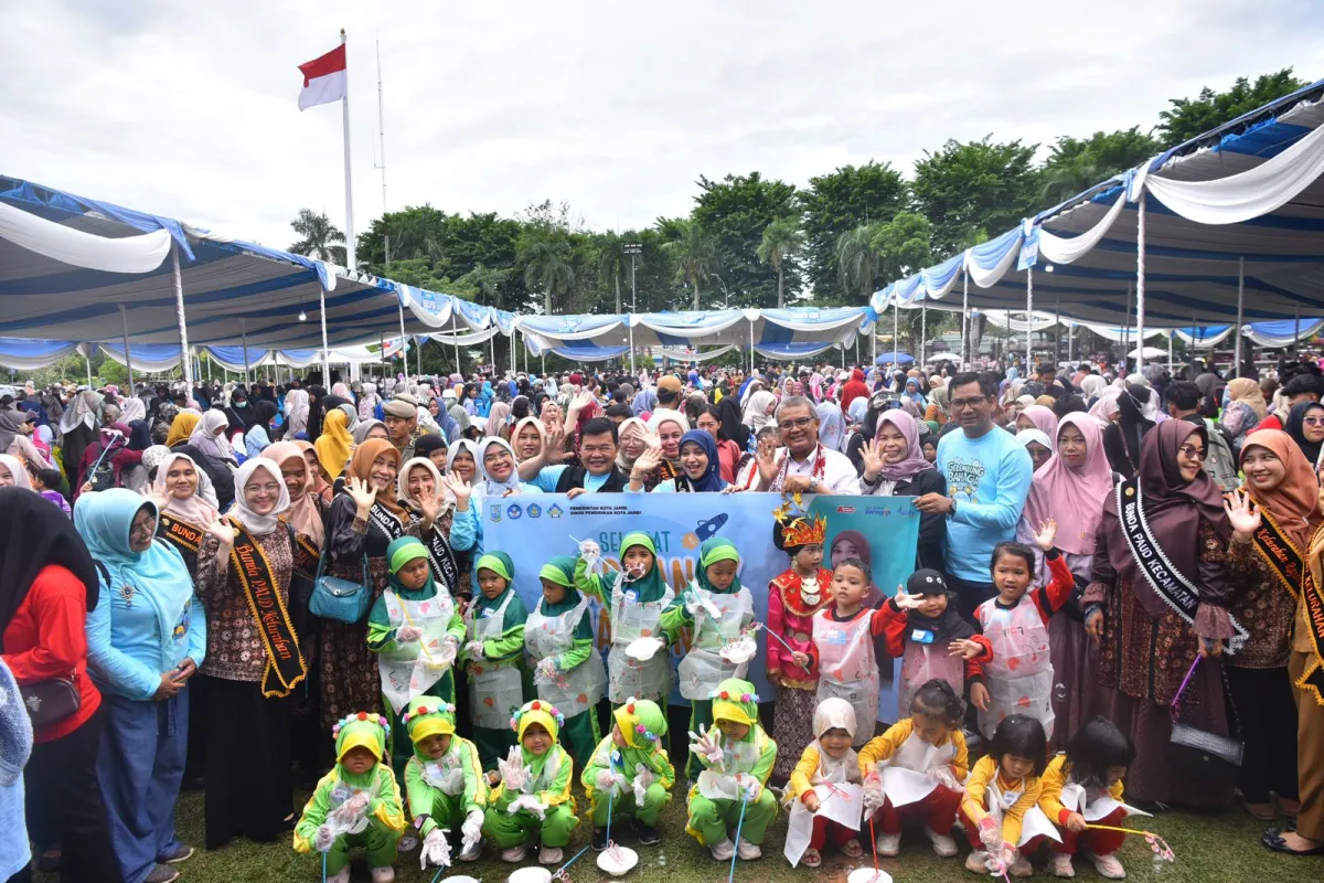 Pemkot Jambi Gelar Festival Permainan Sains “Gelembung Bahagia”, Diikuti 1.500 Anak PAUD hingga TK