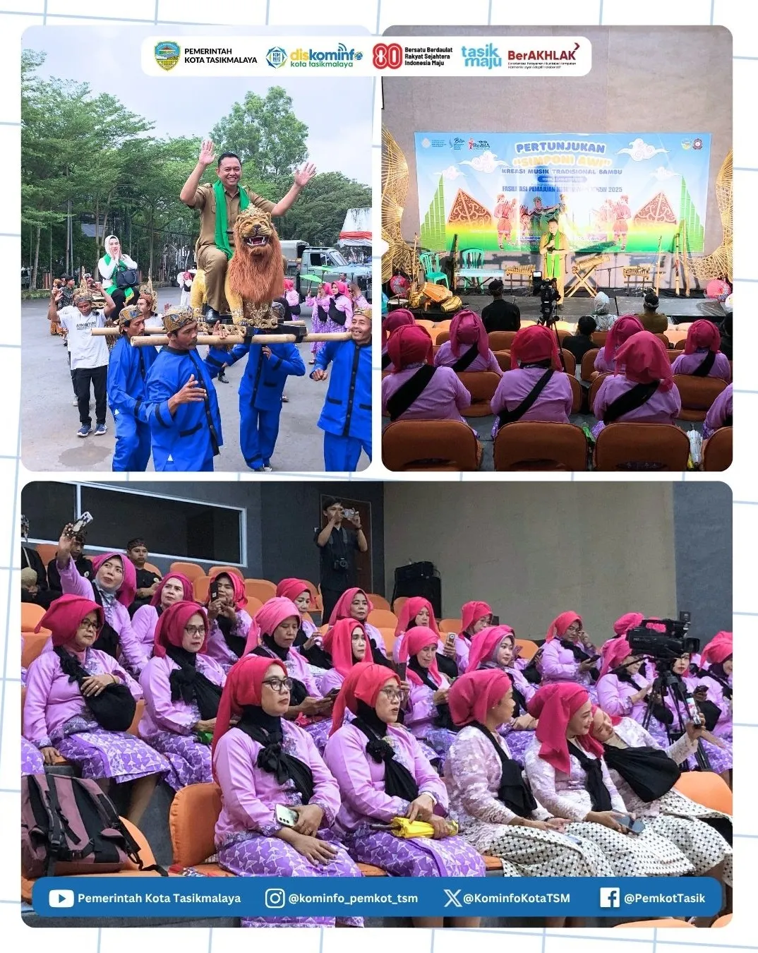 Pertunjukan “Simponi Awi” Tampilkan Kreasi Musik Tradisional Bambu di Tasikmalaya