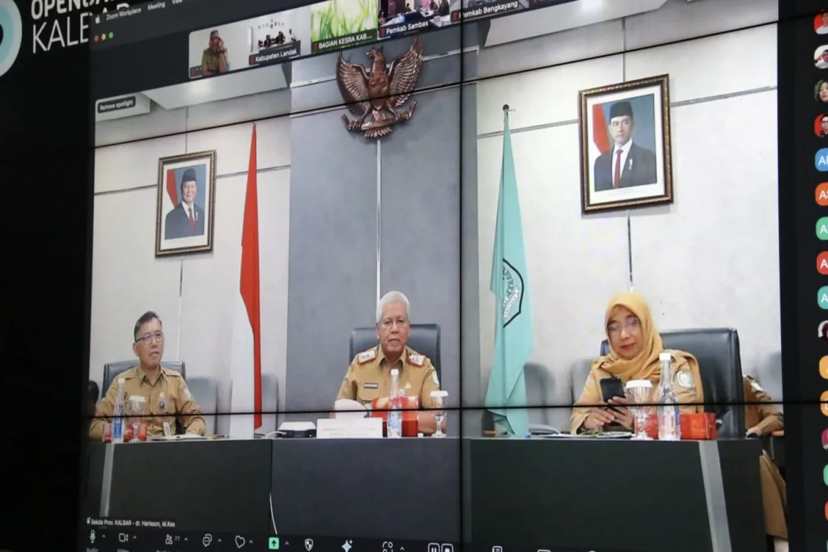 Sekda Kalbar Harisson Pimpin Monev Program MBG, Tekankan Akurasi Data dan Variasi Menu