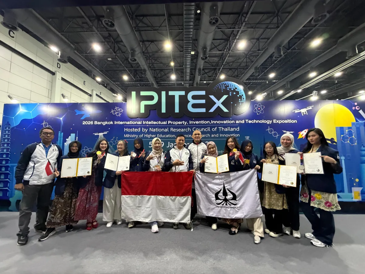 Mahasiswa Universitas Trisakti Raih 3 Emas di IPITEX 2026 Bangkok