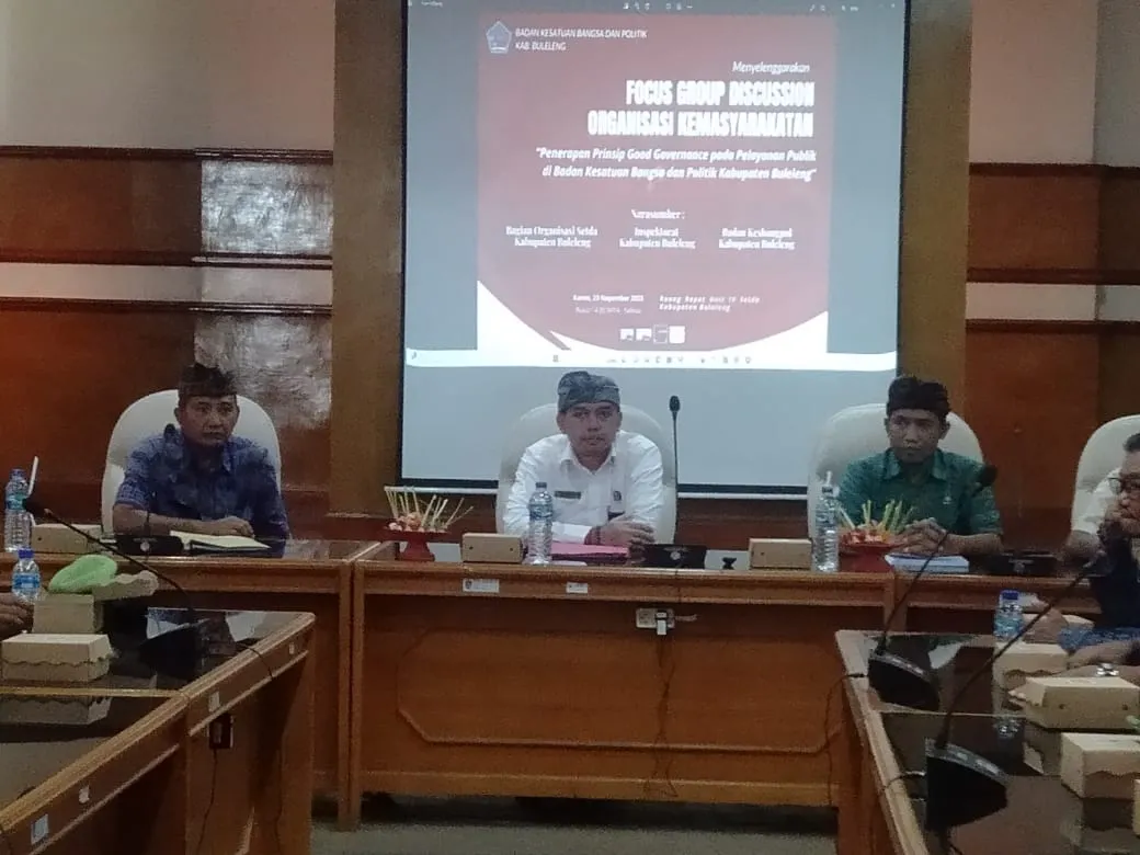 Kesbangpol Buleleng Gelar FGD Ormas Bahas Penerapan Good Governance dalam Pelayanan Publik