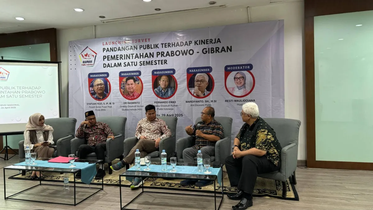 Survei Rumah Politik Indonesia: Mayoritas Responden Puas dan Percaya pada Kinerja Prabowo-Gibran di Semester Pertama