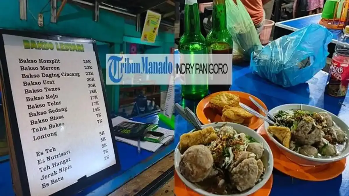 Bakso Lestari di Sindulang Manado Pertahankan Kuah Putih Berkaldu dan Ragam Menu Sejak 2008