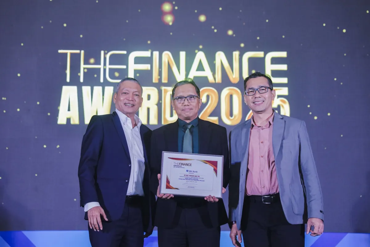 Bank IBK Indonesia Raih Penghargaan The Most Promising Bank 2025 dari The Finance