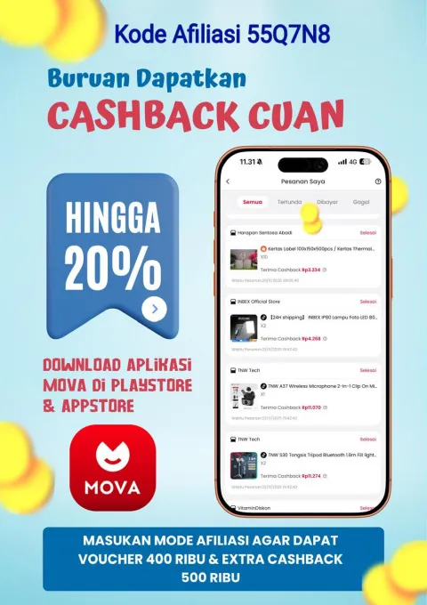 MOVA Cashback Ramai Dicari: Ini Cara Kerja, Fitur, dan Catatan Keamanannya