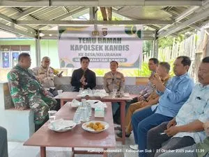 Polsek Kandis Temui Warga Simpang Belutu, Bahas Isu Sosial dan Program Green Policing