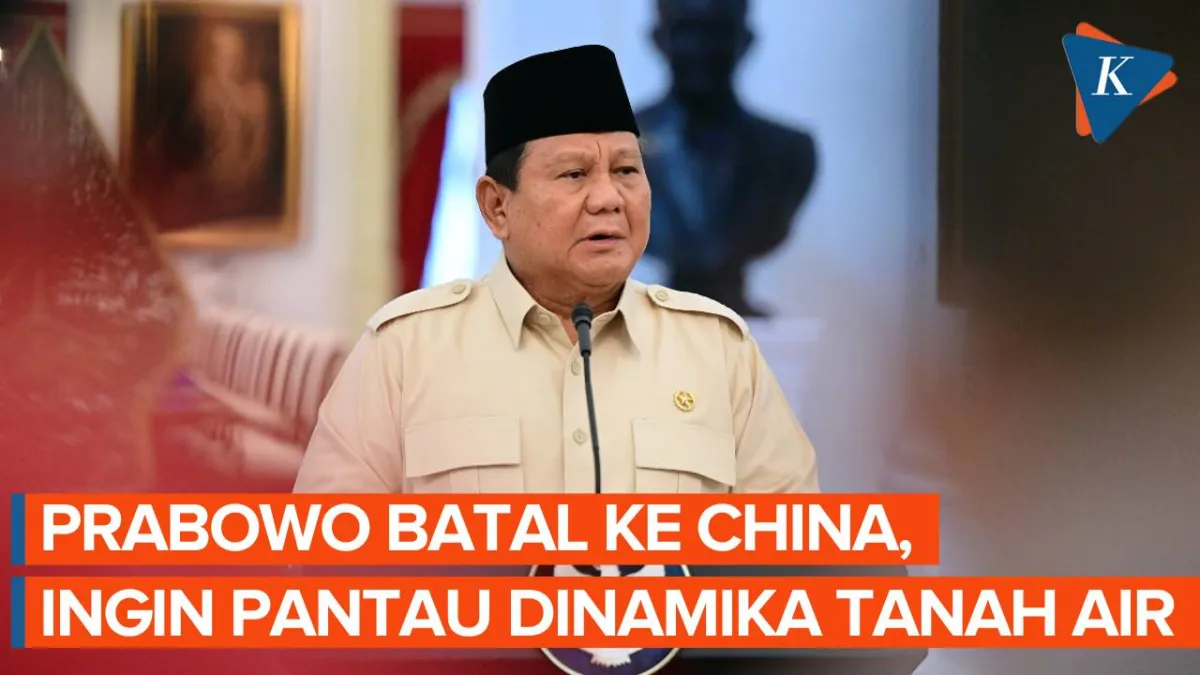 Prabowo Batalkan Kunjungan ke China Awal September 2025, Fokus Pantau Dinamika Dalam Negeri