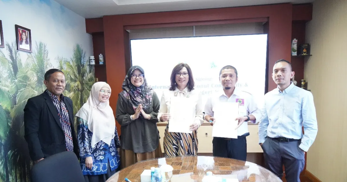 FMIPA UNJ Teken MoA dengan International Coconut Community untuk Perkuat Riset dan Hilirisasi Inovasi Kelapa