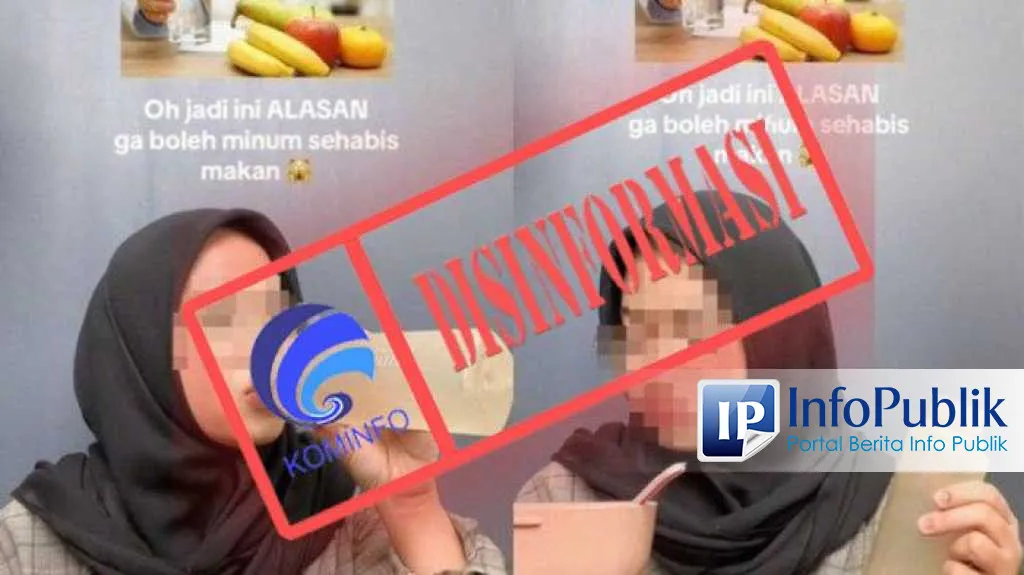 Cek Fakta: Minum Air Setelah Makan Tidak Terbukti Mengganggu Pencernaan