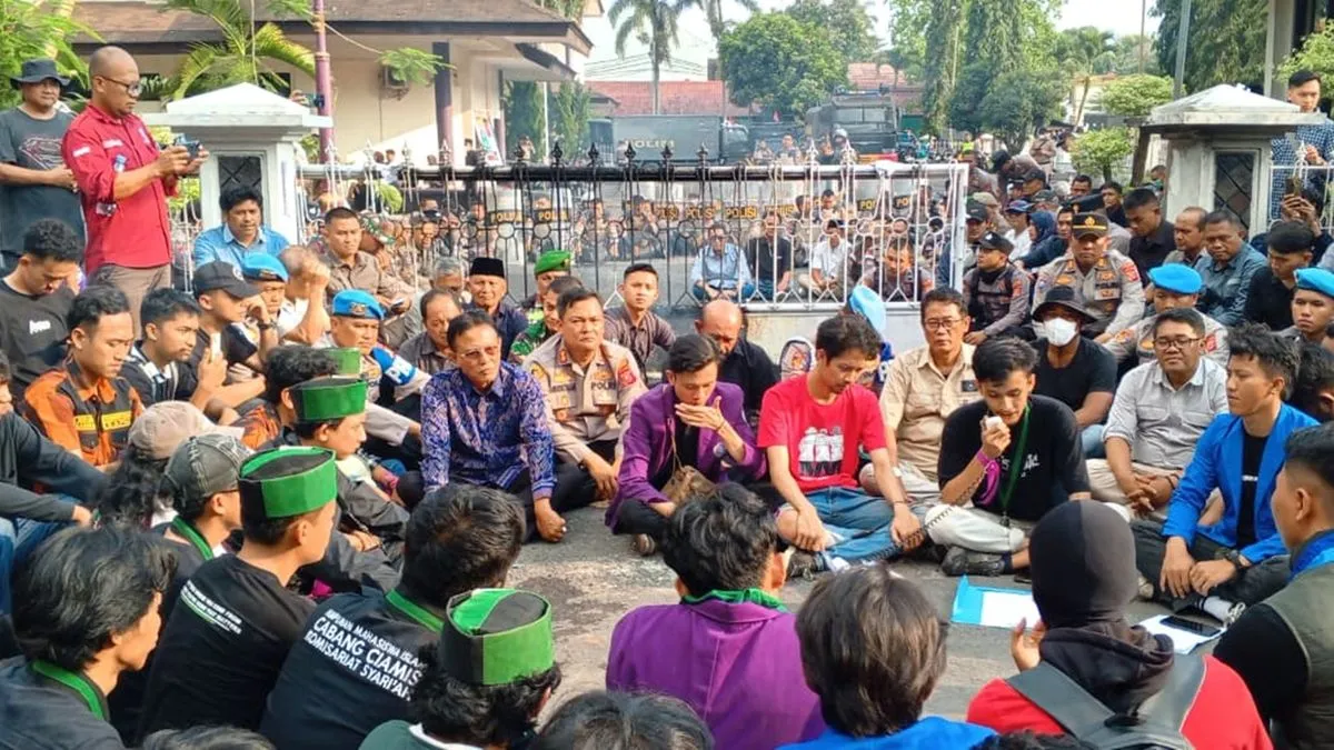 Ratusan Mahasiswa di Ciamis Berunjuk Rasa, Soroti Kinerja DPR dan Fungsi Pengawasan