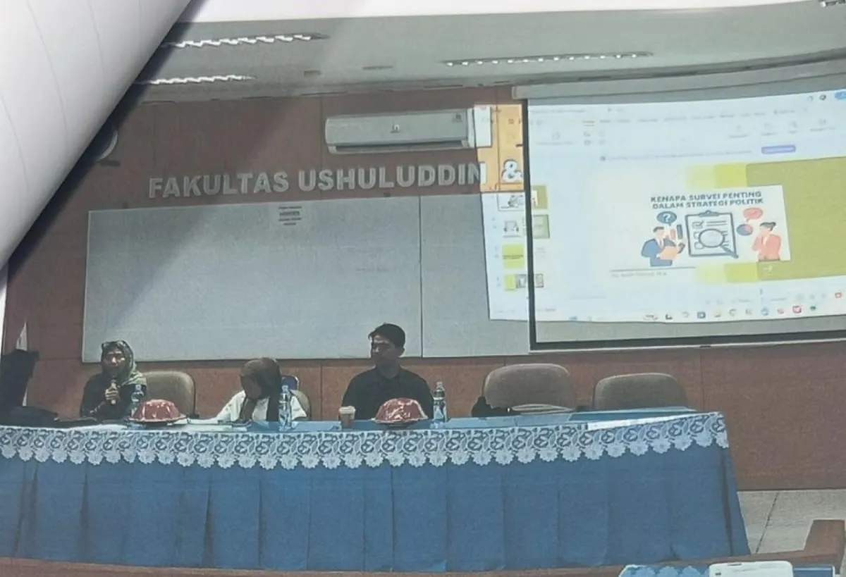 Prodi Ilmu Politik UIN Alauddin Gelar Kuliah Umum soal Survei Politik dan Masa Depan Partisipasi Publik