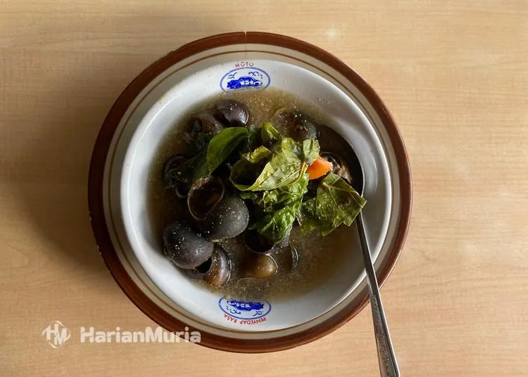 Keong Srutup Daun Singkil Jadi Menu Favorit di Kampung Sawah Segaran, Kudus