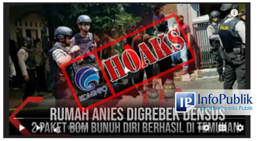 Cek Fakta: Video Klaim Densus 88 Temukan Bom di Rumah Anies Baswedan Tidak Sesuai Isi