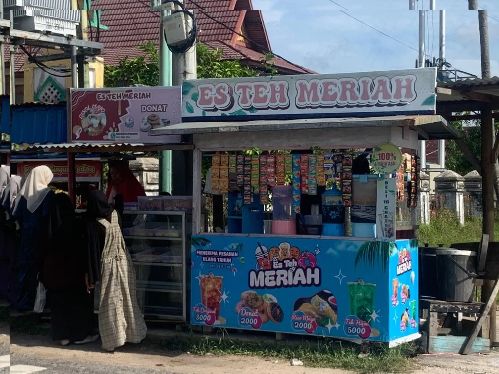 Putri Jesika Raup Penjualan Ratusan Cup per Hari Lewat Es Teh Meriah di Bengkalis