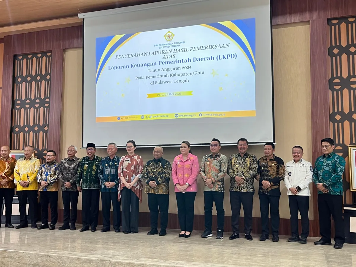 Pemkot Palu Raih Opini WTP atas Laporan Keuangan Daerah Tahun Anggaran 2024