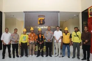 Kapolres Penajam Paser Utara Terima Audiensi Laung Kuning Banjar, Bahas Sejumlah Isu Sosial