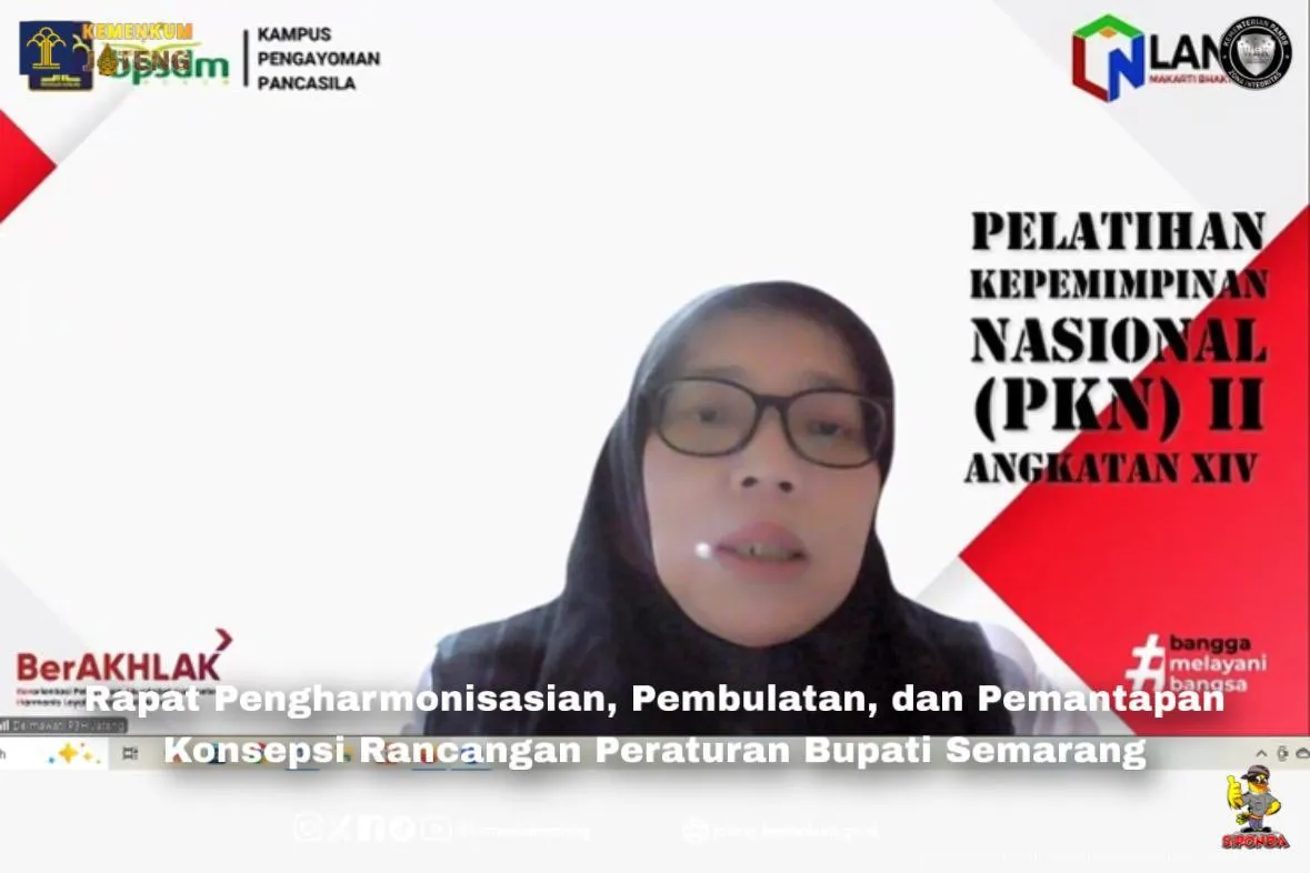 Kanwil Kemenkum Jateng Harmonisasi 12 Rancangan Peraturan Bupati Semarang