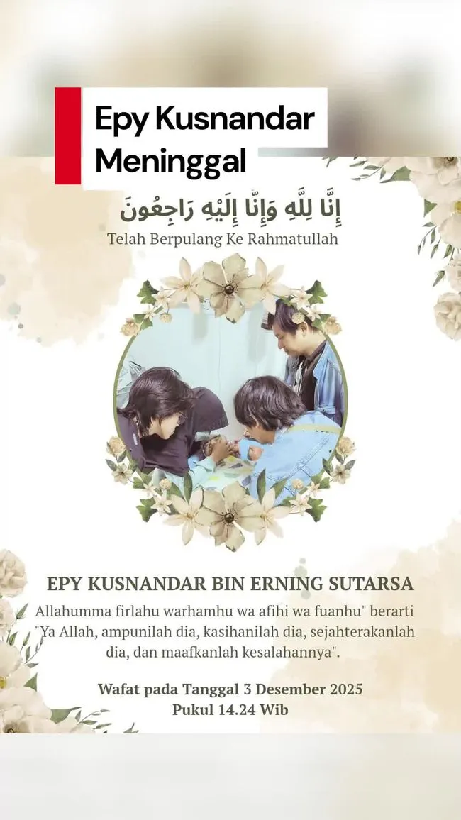 Aktor Preman Pensiun Epy Kusnandar Meninggal Dunia, Kabar Disampaikan Istri Lewat Instagram