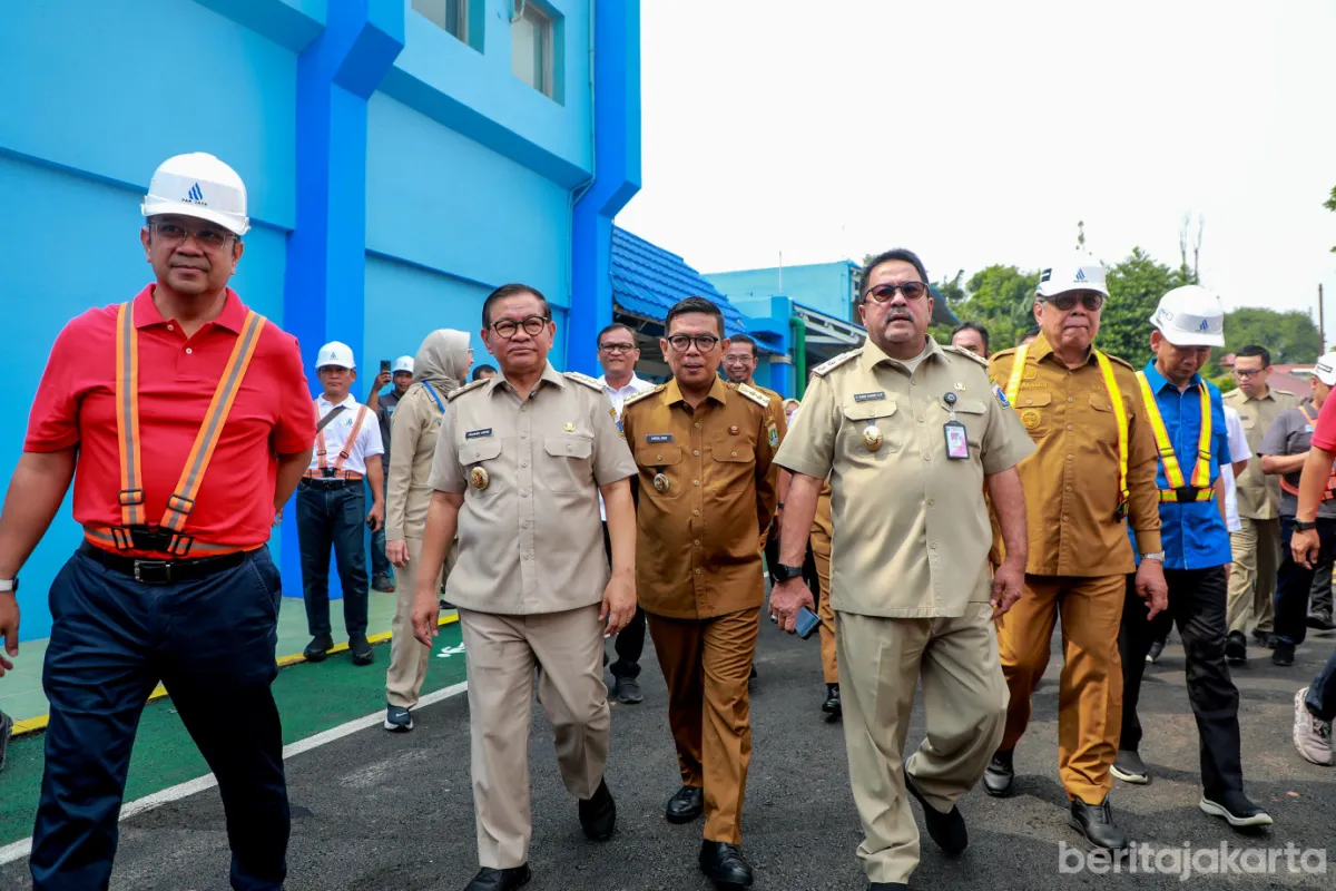 Pramono Anung Resmikan Instalasi Pengolahan Air Pesanggrahan di Jakarta Selatan