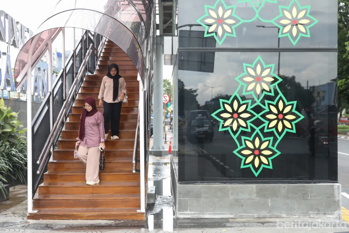 JPO Pangkalan Jati Tampilkan Motif Daun Pinang, Angkat Asal-Usul Nama Cipinang