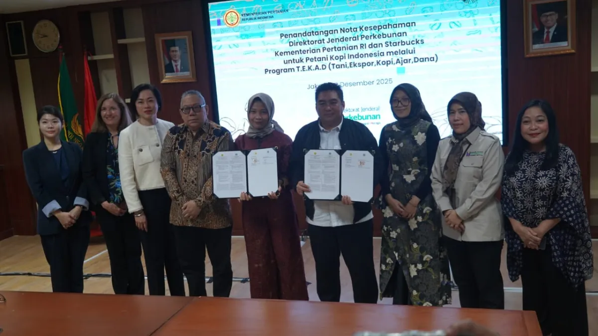 Kementan dan Starbucks Teken MoU Dorong Produktivitas dan Keberlanjutan Kopi Indonesia