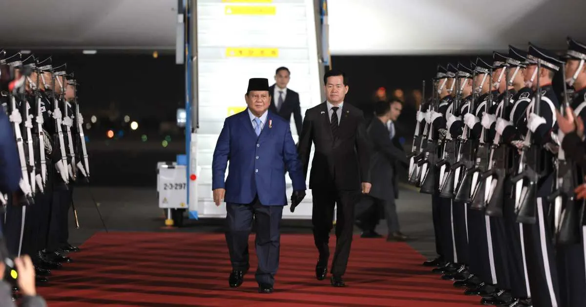 Prabowo Tiba di Korea Selatan, Dijadwalkan Hadiri KTT APEC 2025 di Gyeongju