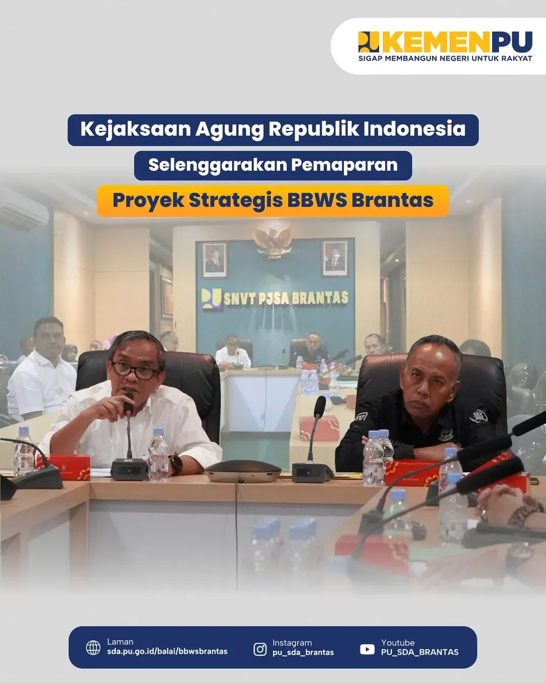 Kejagung Gelar Paparan Proyek Strategis BBWS Brantas, Bahas Irigasi hingga Pengendalian Banjir