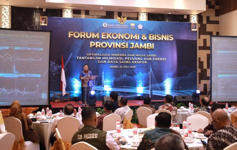 BI Jambi Gelar Forum Ekonomi dan Bisnis Bahas Hilirisasi Minerba-Migas dan Peluang Hub Energi