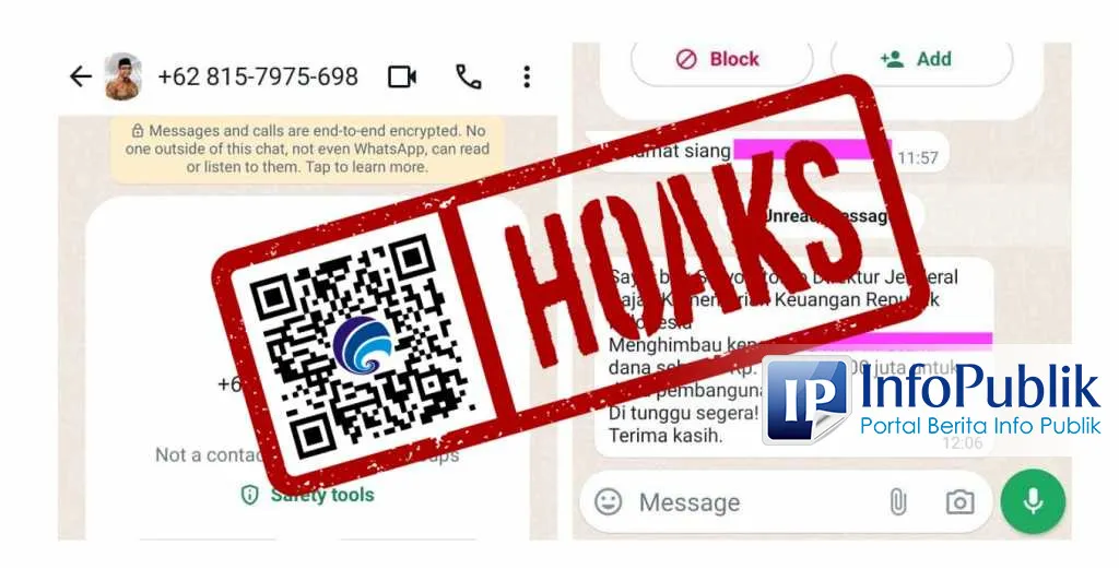 DJP Tegaskan Akun WhatsApp Mengatasnamakan Dirjen Pajak Suryo Utomo adalah Penipuan