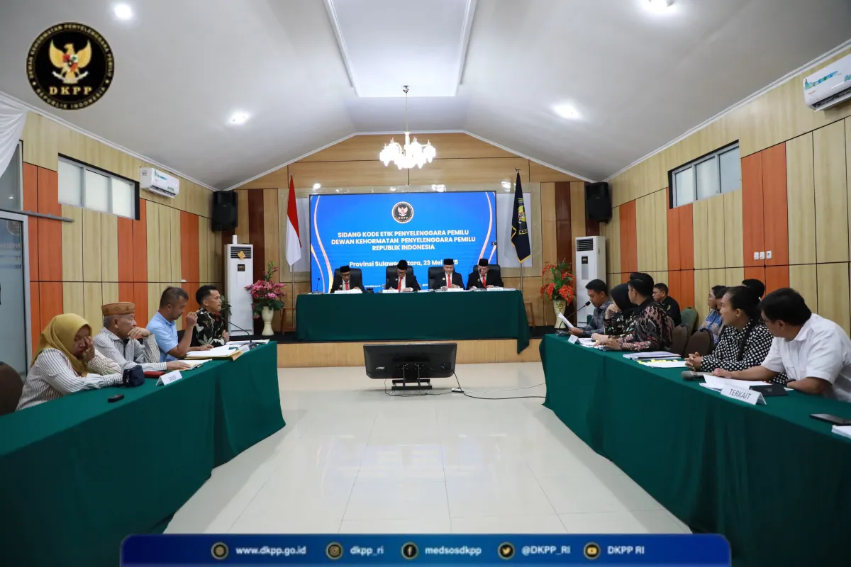 DKPP Periksa Tujuh Penyelenggara Pemilu di Sulut Terkait Dugaan Pelanggaran Kode Etik