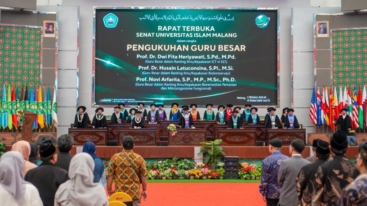 Unisma Kukuhkan Tiga Guru Besar Baru, Total Profesor Aktif Menjadi 24