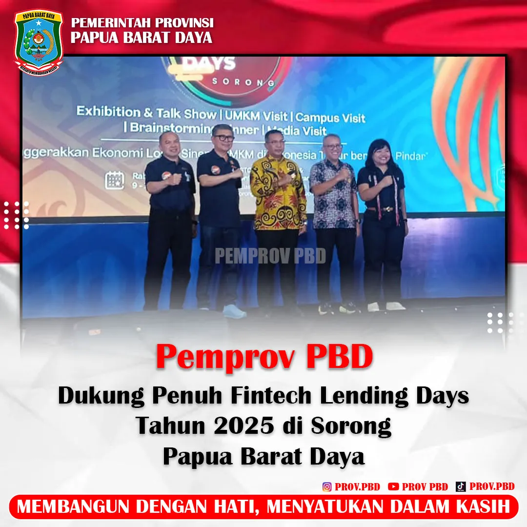 Pemprov Papua Barat Daya Dukung Fintech Lending Days 2025 di Sorong