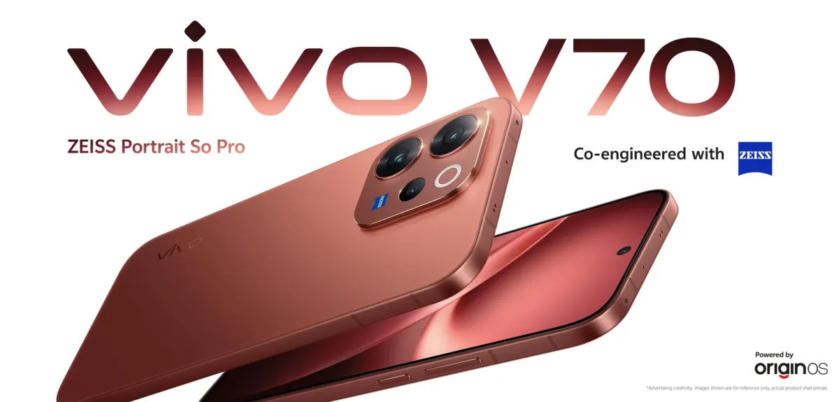 vivo V70 Resmi Meluncur: Layar AMOLED 6,59 Inci, Snapdragon 7 Gen 4, dan Rekam Video 4K 60 fps