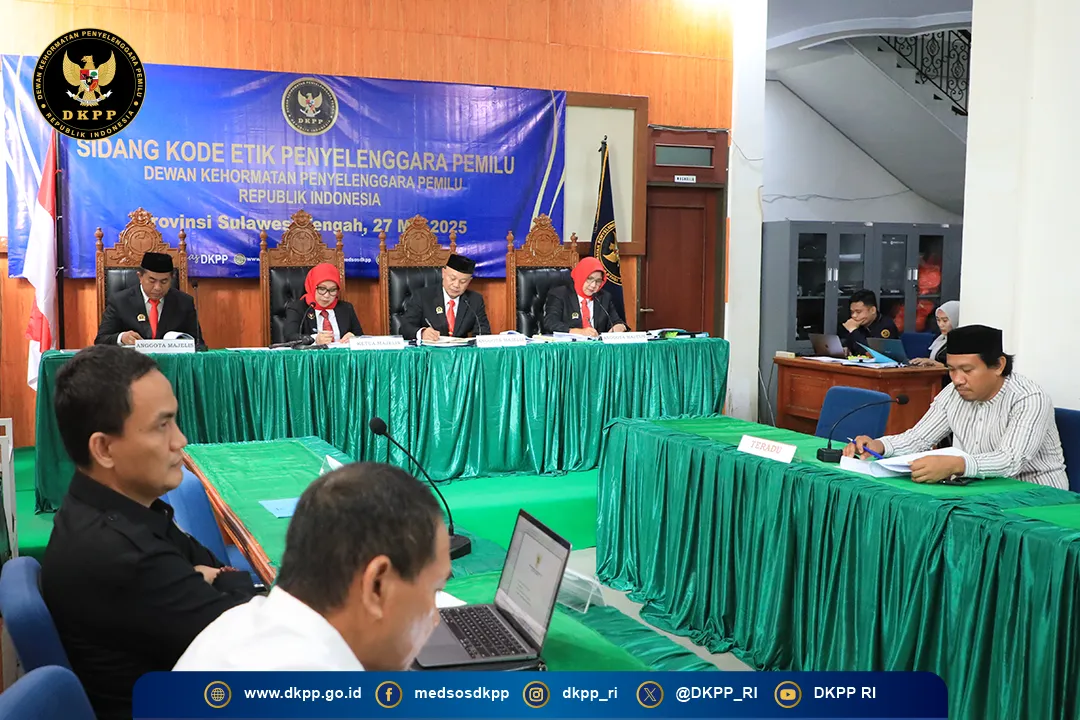 DKPP Periksa Delapan Penyelenggara Pemilu Morowali dalam Perkara Dugaan Pelanggaran Etik terkait PSU